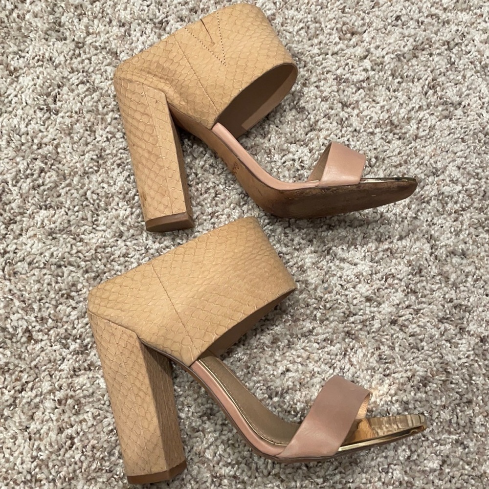 Rachel Zoe Natural Snake Mule
